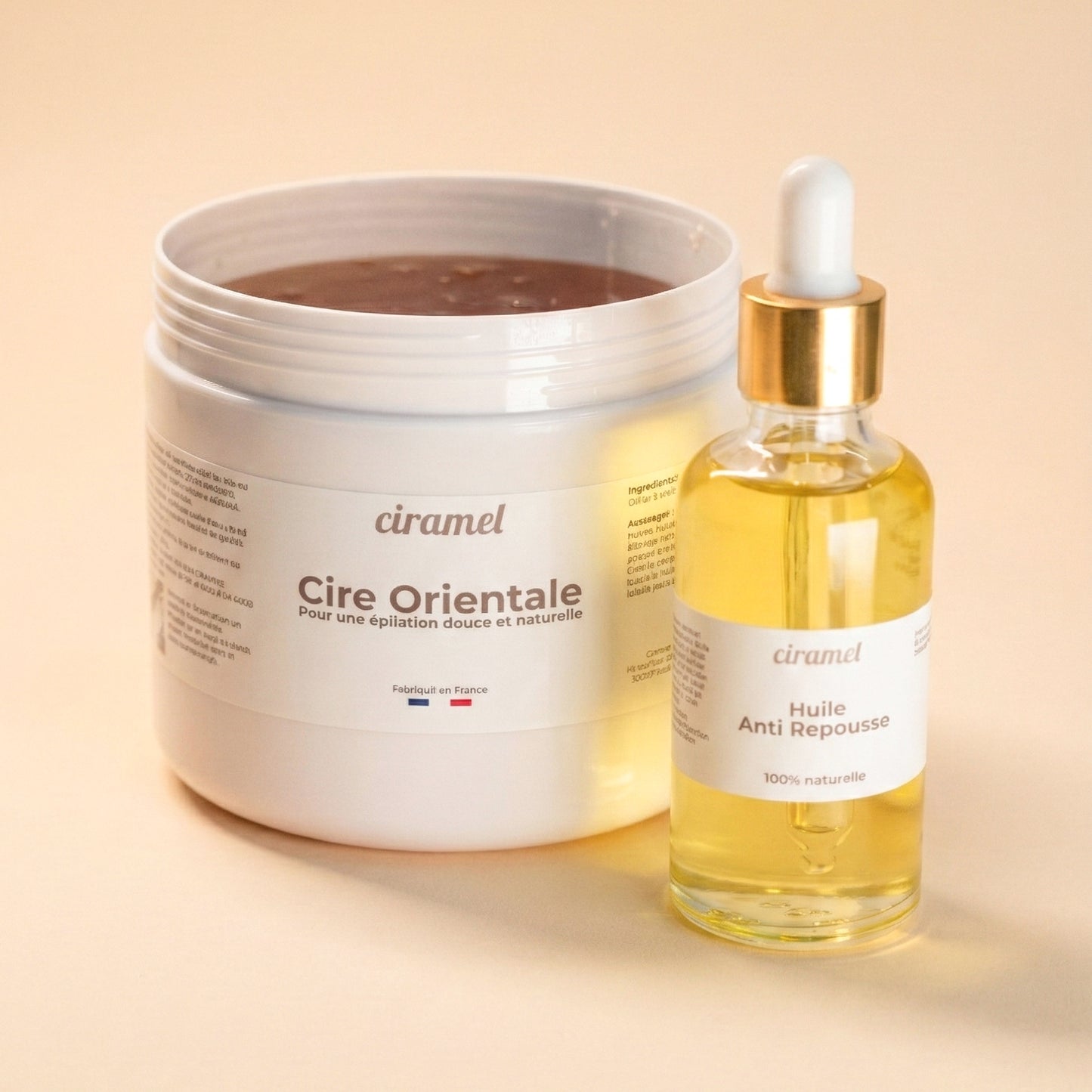 600g de Cire Orientale + 30mL d'huile Anti-repousse